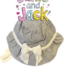 Striped Kids Hat - Black and White